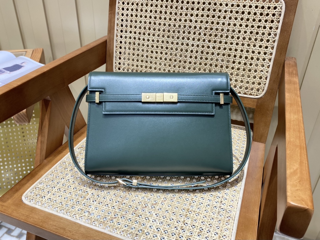 SAINT LAURENT 𝑴𝒂𝒏𝒉𝒂𝒕𝒕𝒂𝒏 〈Original leather version〉#579271