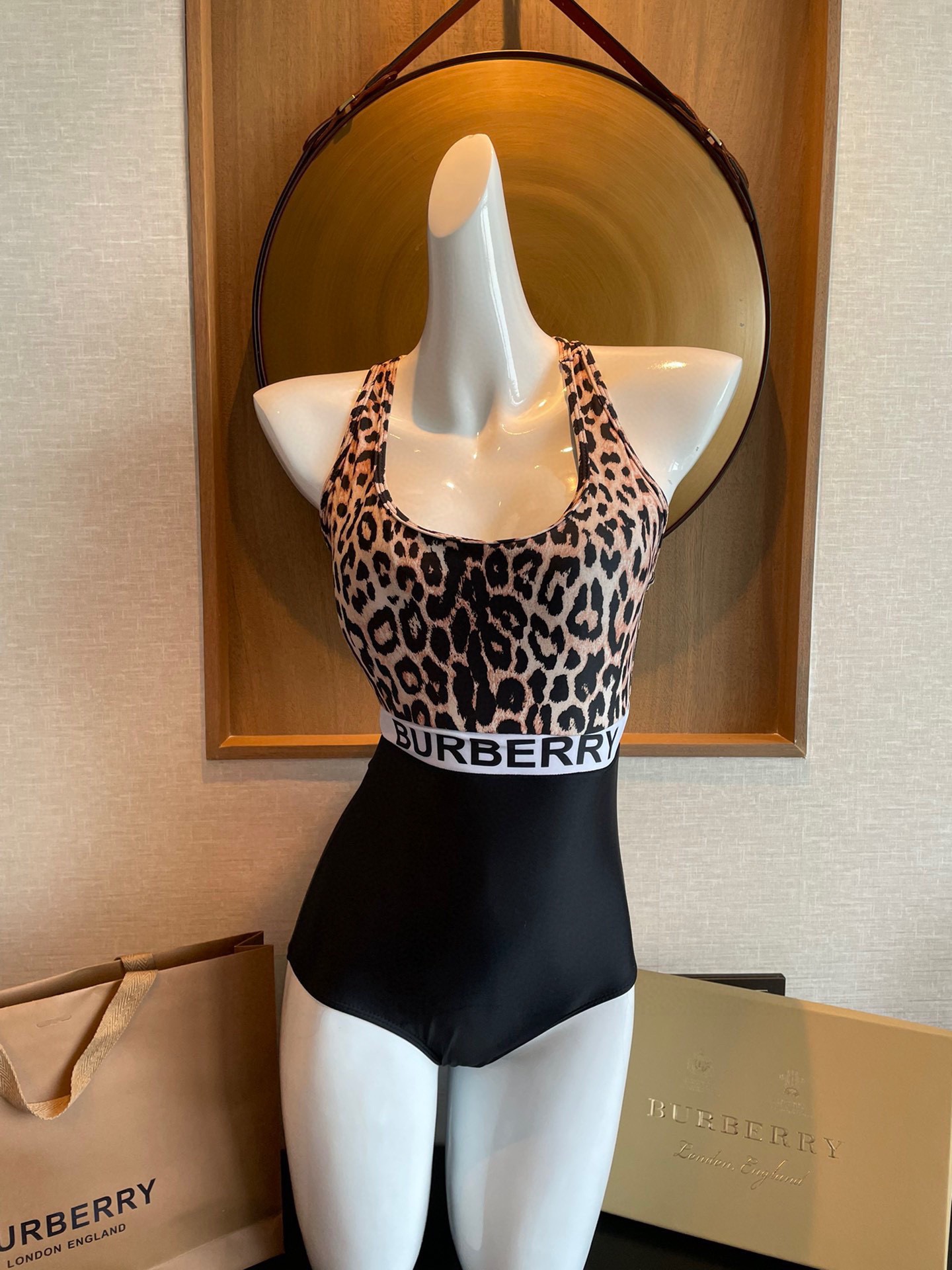Burberry's new leopard one-piece swimsuit