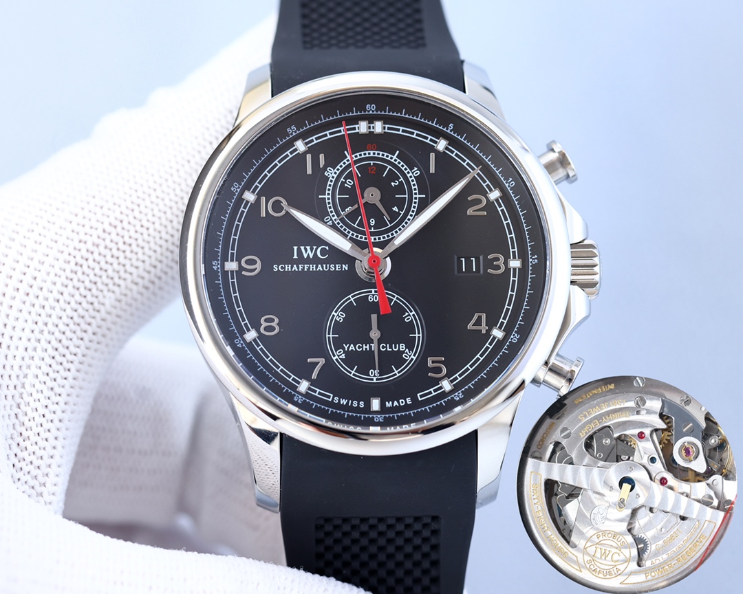 IWC- Portuguese IW390704 with Cal. 89361 chronograph movement Superluminova