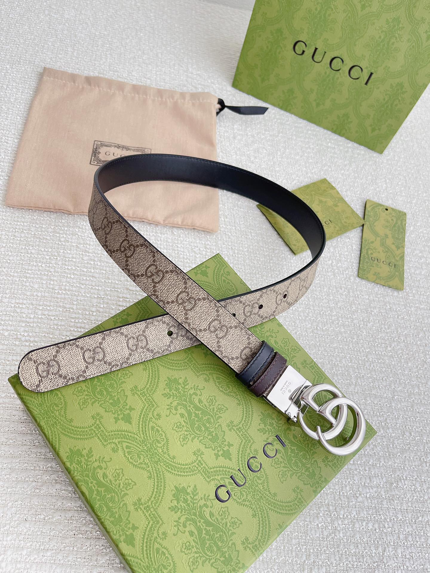 GUCCI imported calfskin leather