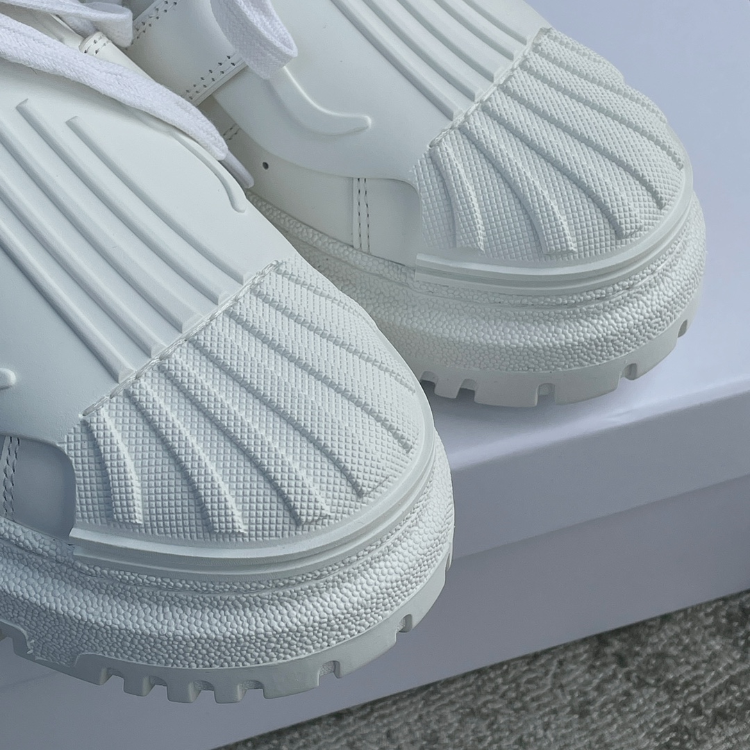 DIOR Shell Toe Pumps Pure White Embroidered 3 Colours Cowhide Upper TPU Outsole