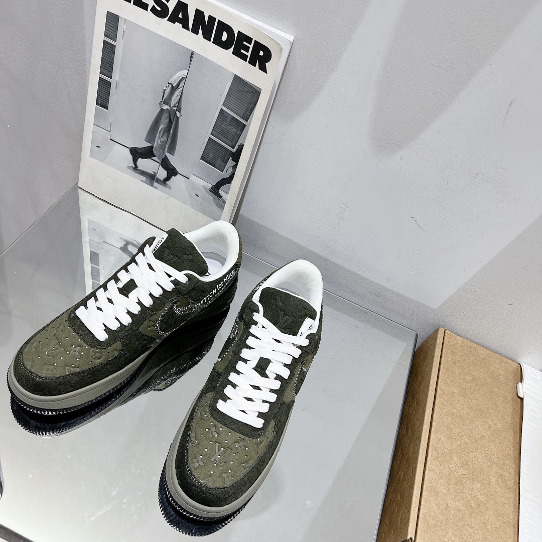 Louis Vuitton x Nike Air Force Air Force One Joint Cooperation Casual Sneakers