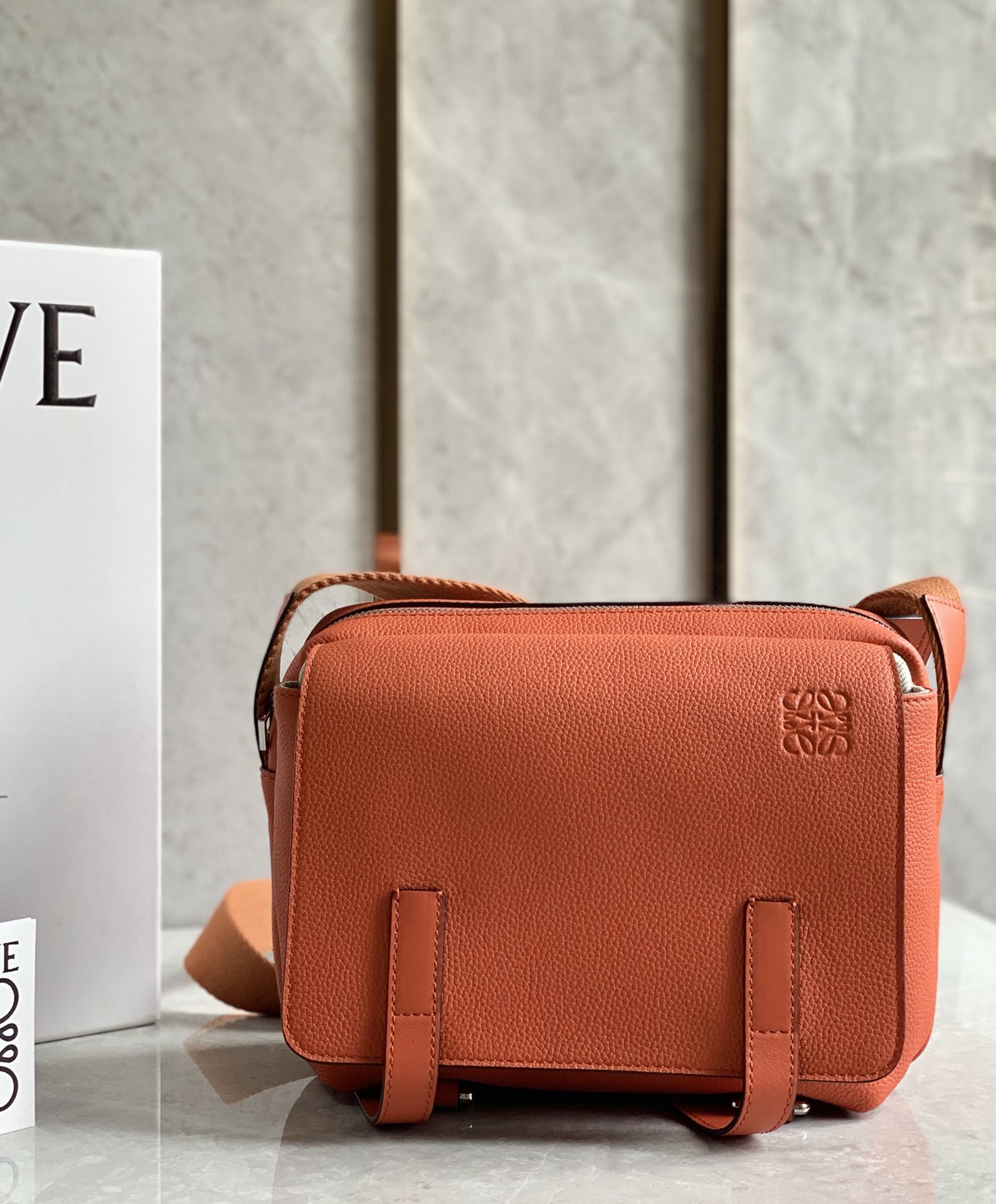 LOEWE latest military messenger bag