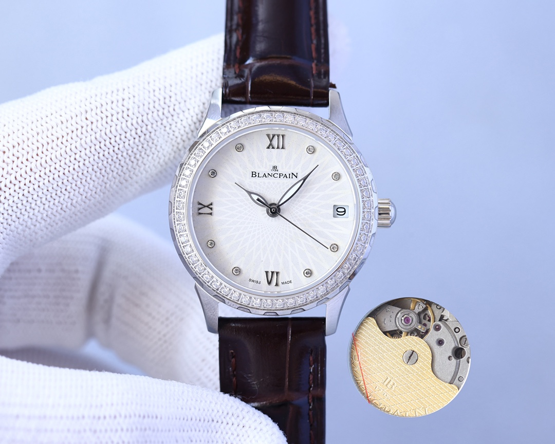 Blancpain - Fashion Women's Watch Night Time Super Luminous High-end Mother-of-Pearl Dial