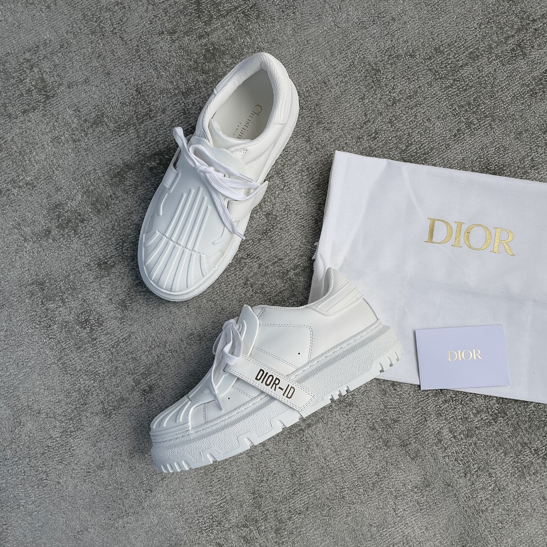 DIOR Shell Toe Pumps Pure White Embroidered 3 Colours Cowhide Upper TPU Outsole