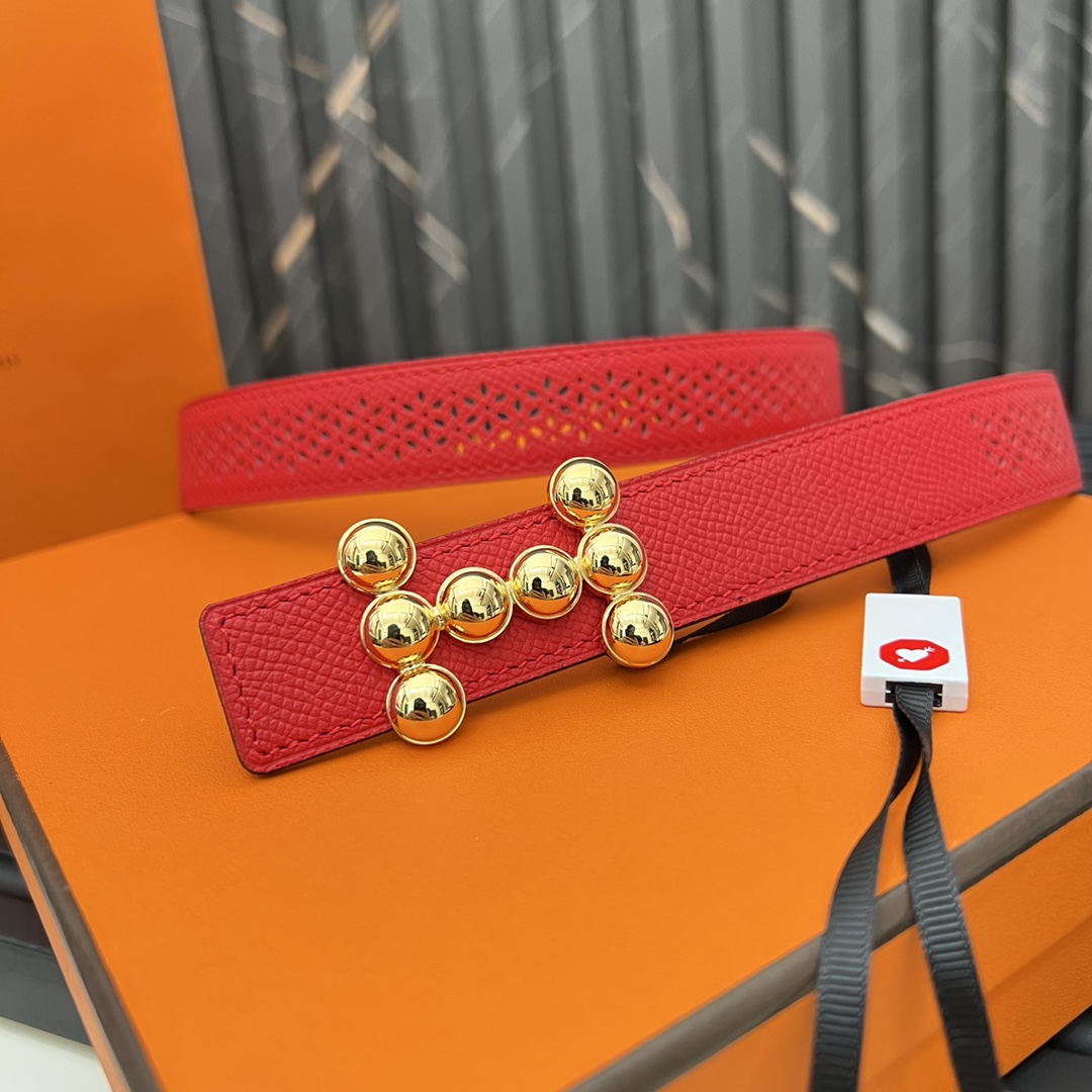 Hermes Reversible Belt in Swift and Epsom Calfskin