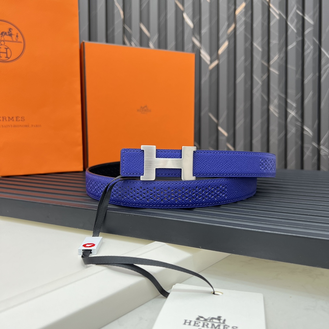 Hermes Reversible Belt in Swift and Epsom Calfskin