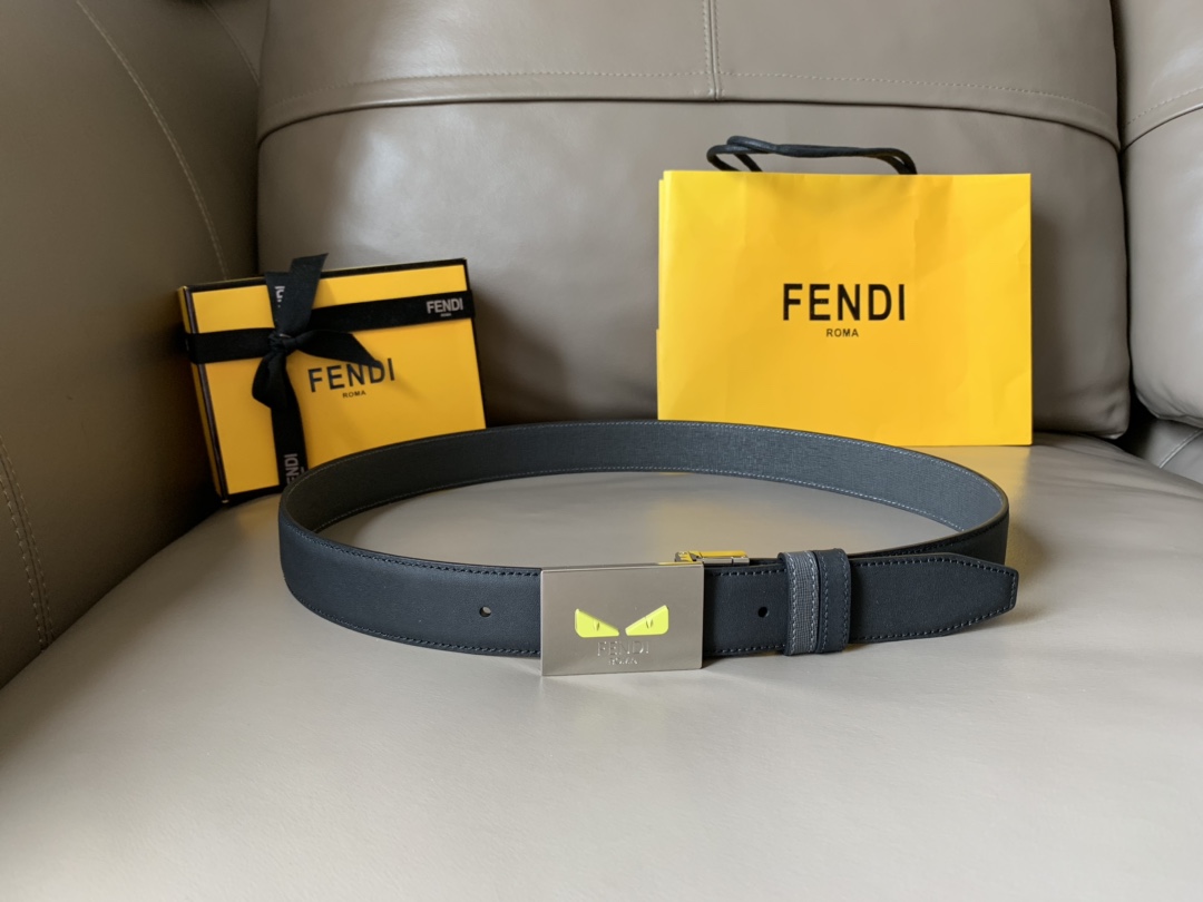 FENDI casual reversible belt