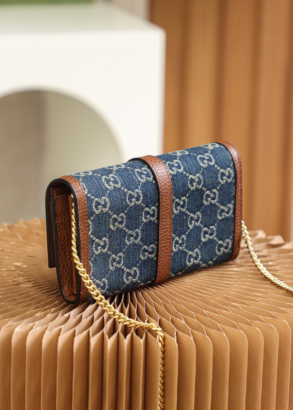 GUCCI 𝙅𝙖𝙘𝙠𝙞𝙚 𝟭𝟵𝟲𝟭 series original leather #652681# denim