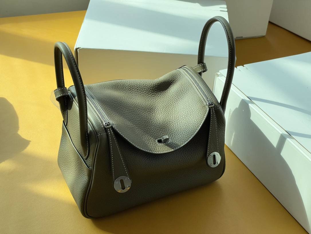 lindy26 elephant grey tc leather national grey