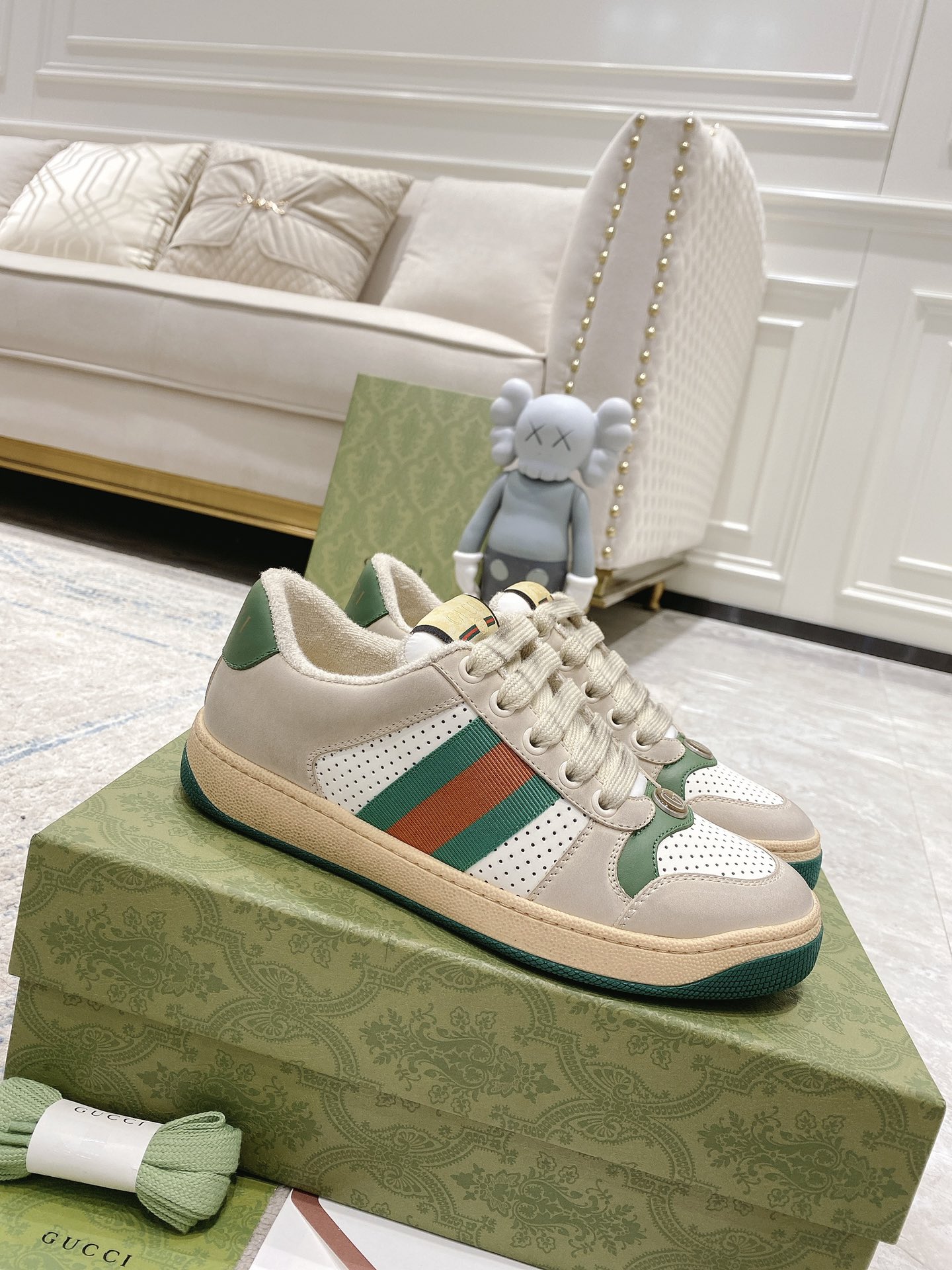 Gucci new upgraded small dirty shoes couple models
