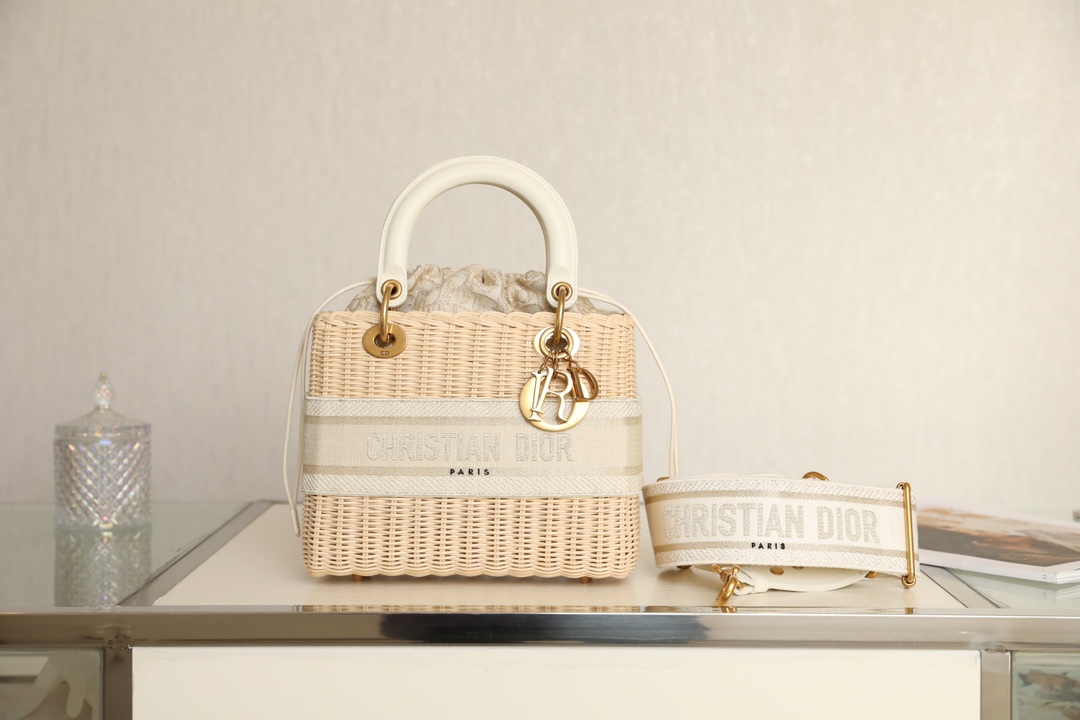 Dior Wicker Basket Bag