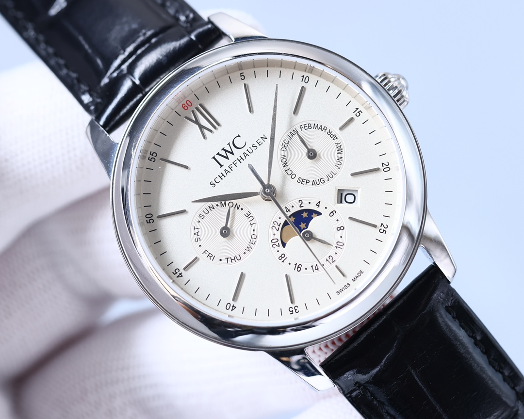 IWC- The highest version of the Portofino Multifunction Automatic with CNC grinding