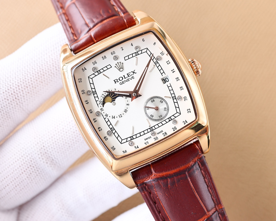 Rolex trendy men's new trendy men's full diamond trench watch equipped with automatic 82S3