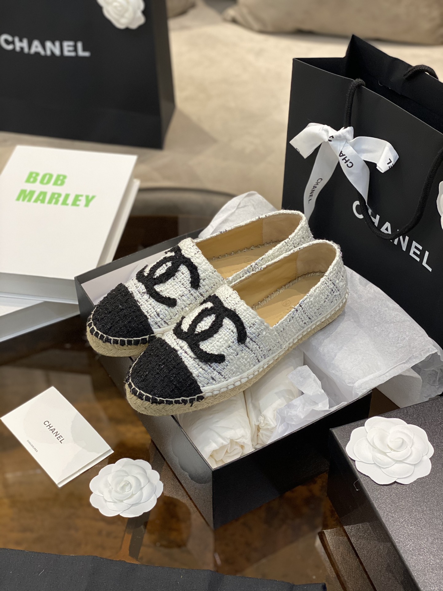 CHANEL fisherman shoes Chanel classic version of the original injection of rubber translucent rubber original color hemp sole