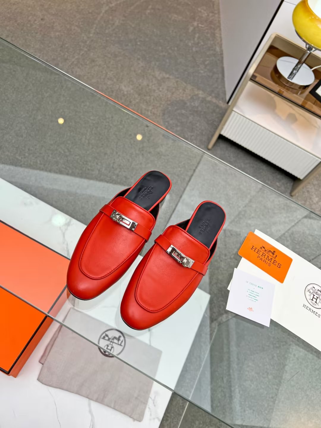 Hermes early spring new slippers