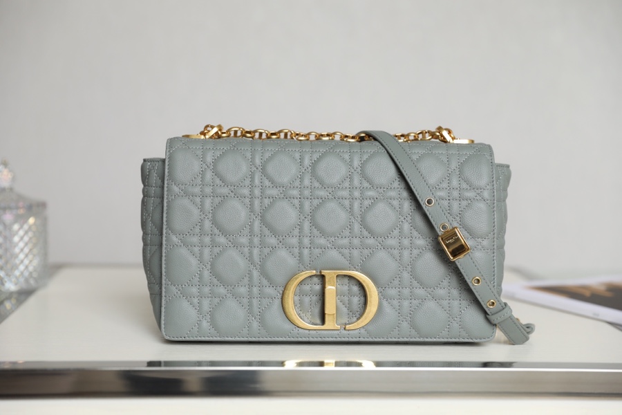 DlOR CARO】Grey soft cow leather rattan check DR- 091