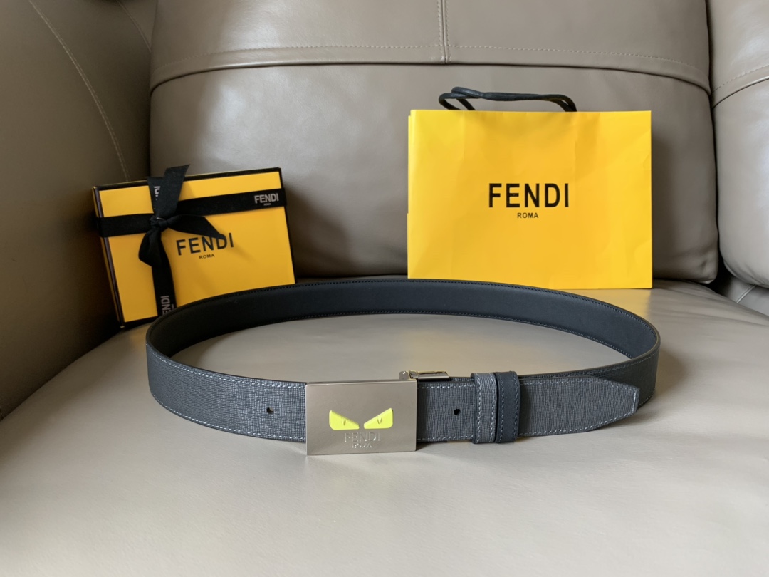 FENDI casual reversible belt
