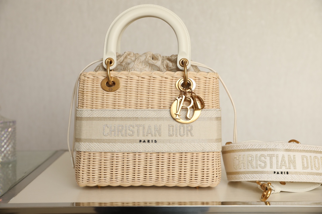 Dior Wicker Basket Bag