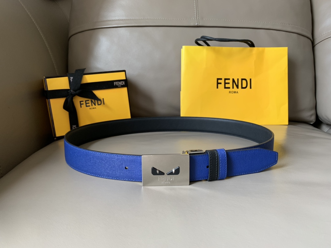 FENDI casual reversible belt