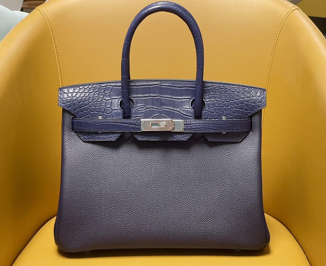 Bk30 touch Midnight Blue Togo with Indigo Mist Face America 🐊 Silver buckle