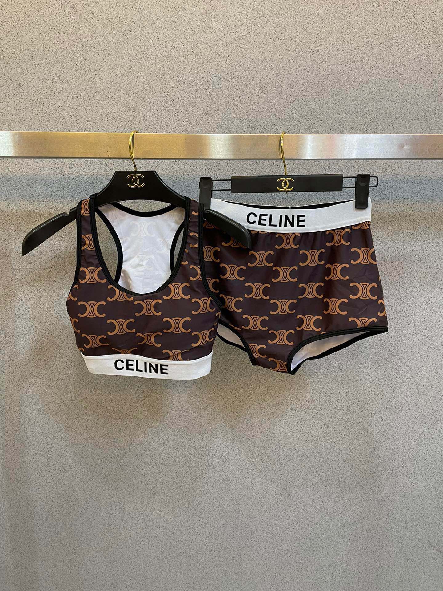 Celine New Old Floral Separate Swimsuit