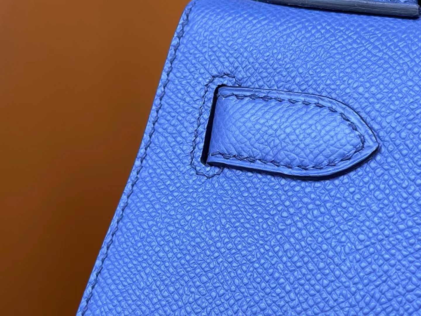 KellyKelly 28 agate blue epsom leather gold buckle