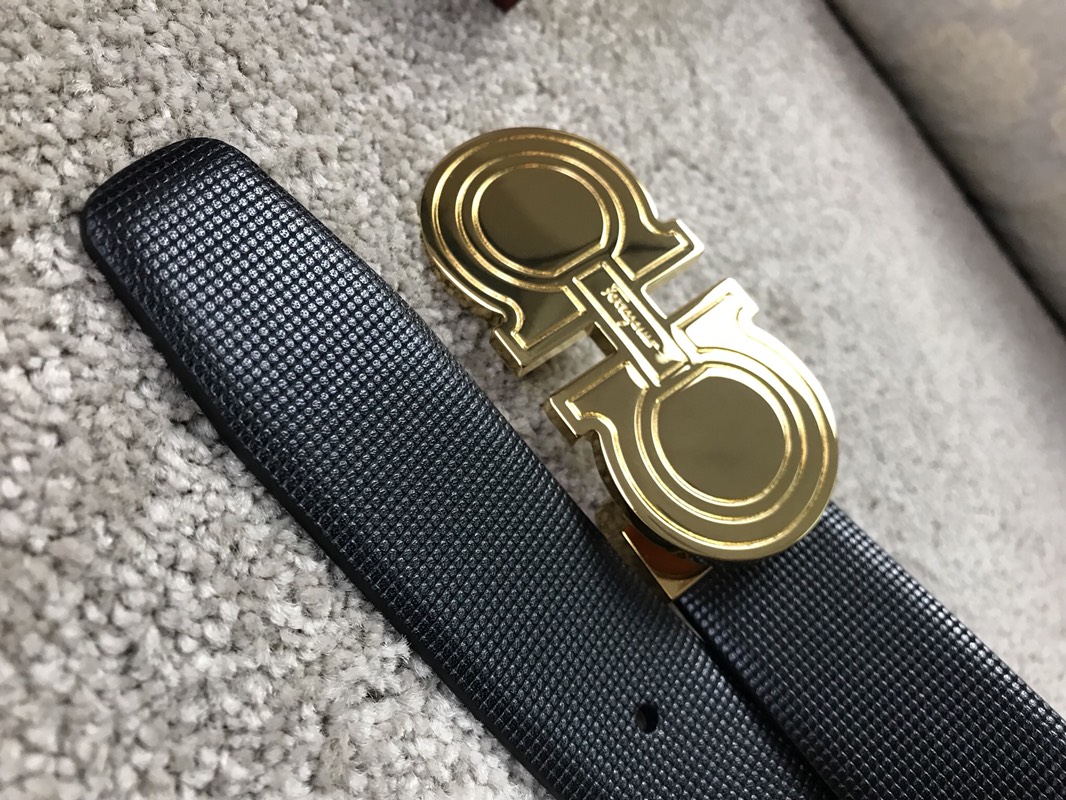 FERRAGAMO original single parallel imports double-sided Italian imported leather