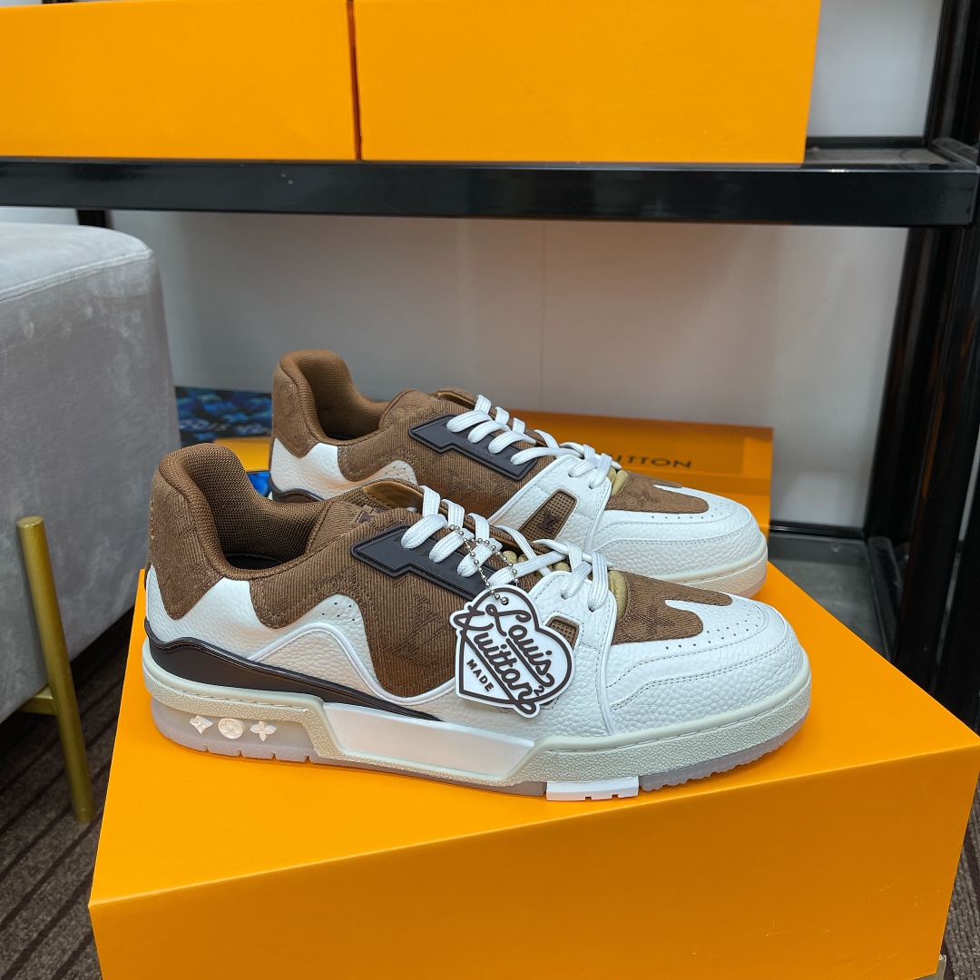 Louis Vuitton couple models DIY buckle sneakers sneakers