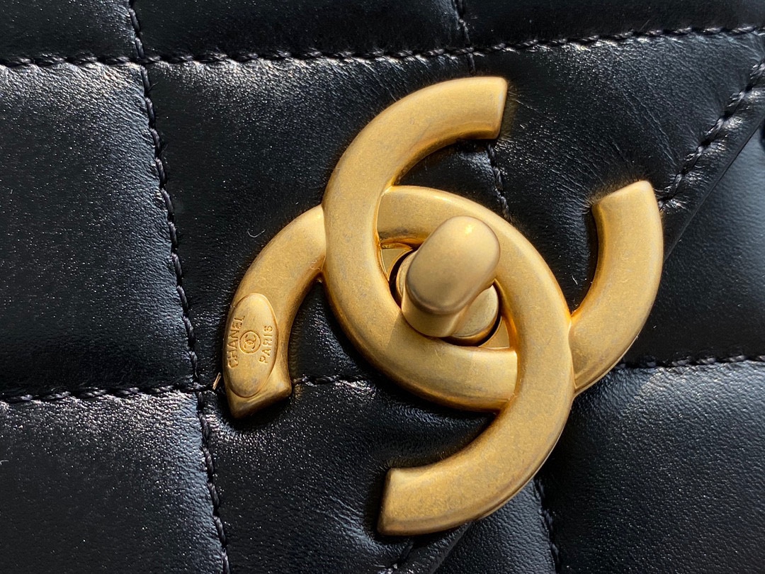 𝗖𝗛𝗔𝗘𝗡𝗟✦ 2021 Advanced Handcraft Workshop Double Golden Ball 𝗖𝗳 𝗠𝗶𝗻𝗶 𝟐𝟐𝐜𝐦 Black👰