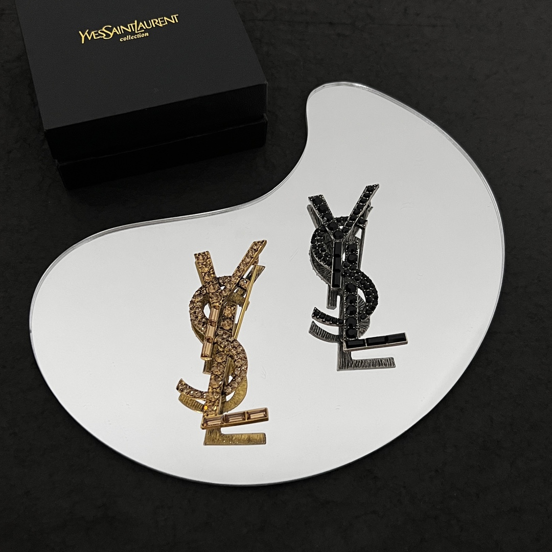 Saint Laurent YSL brooch