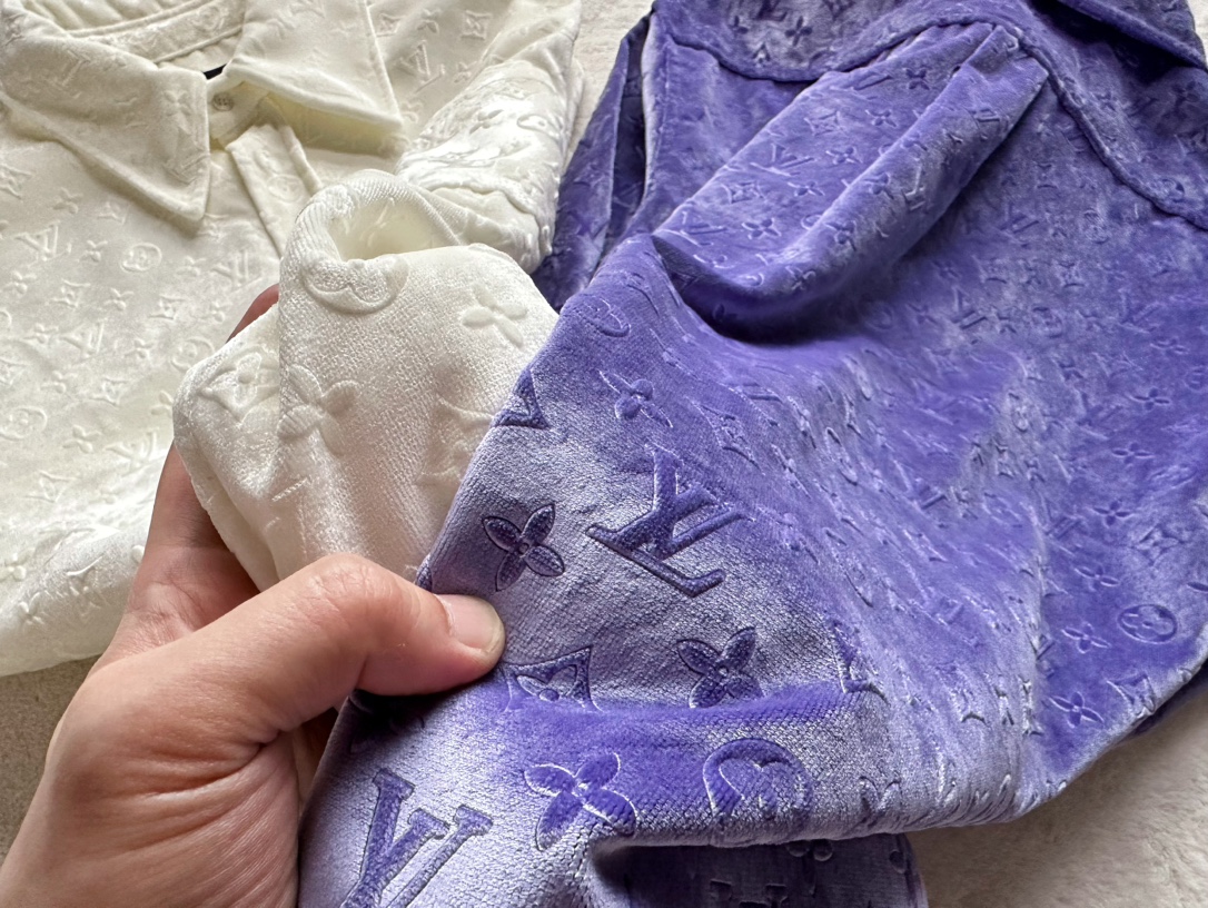 Louis Vuitton...velvet embossed shirt coat