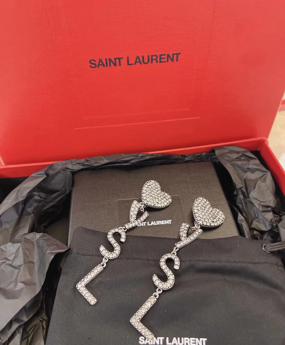 Saint Laurent YSL earrings studs