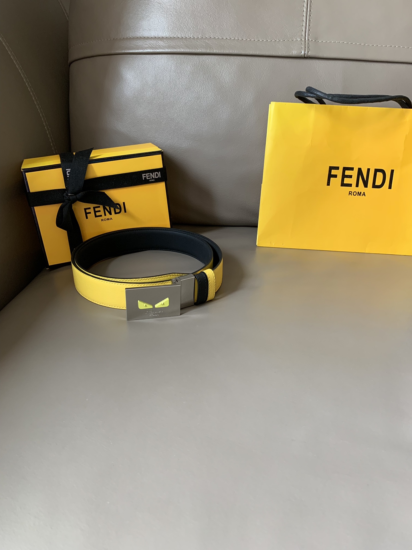 FENDI casual reversible belt