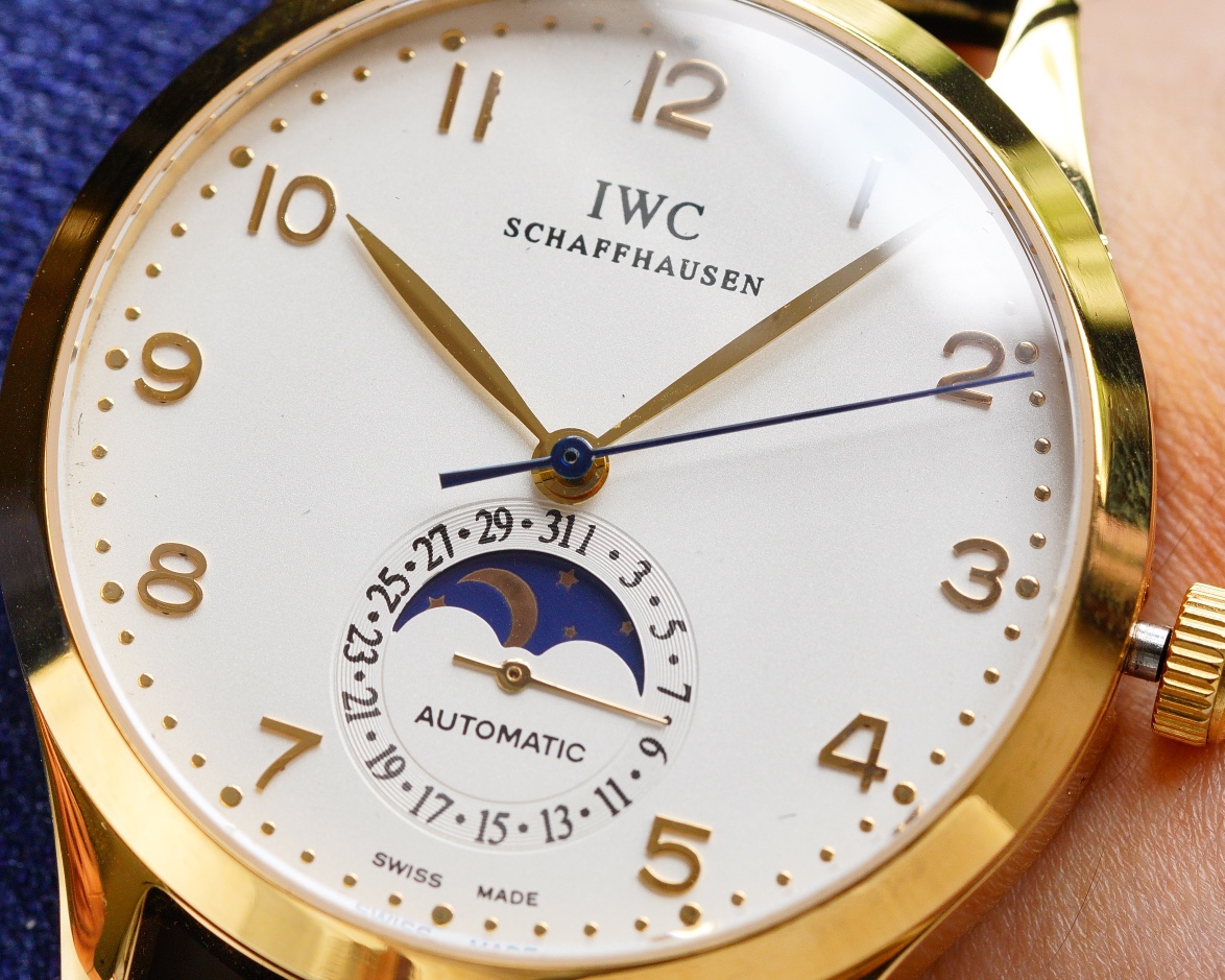 IWC- Moonphase Swiss ETA 2824-2 movement 316 stainless steel case