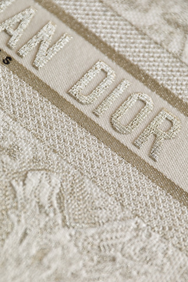 DIOR TOTE Metallic Wire Tiger