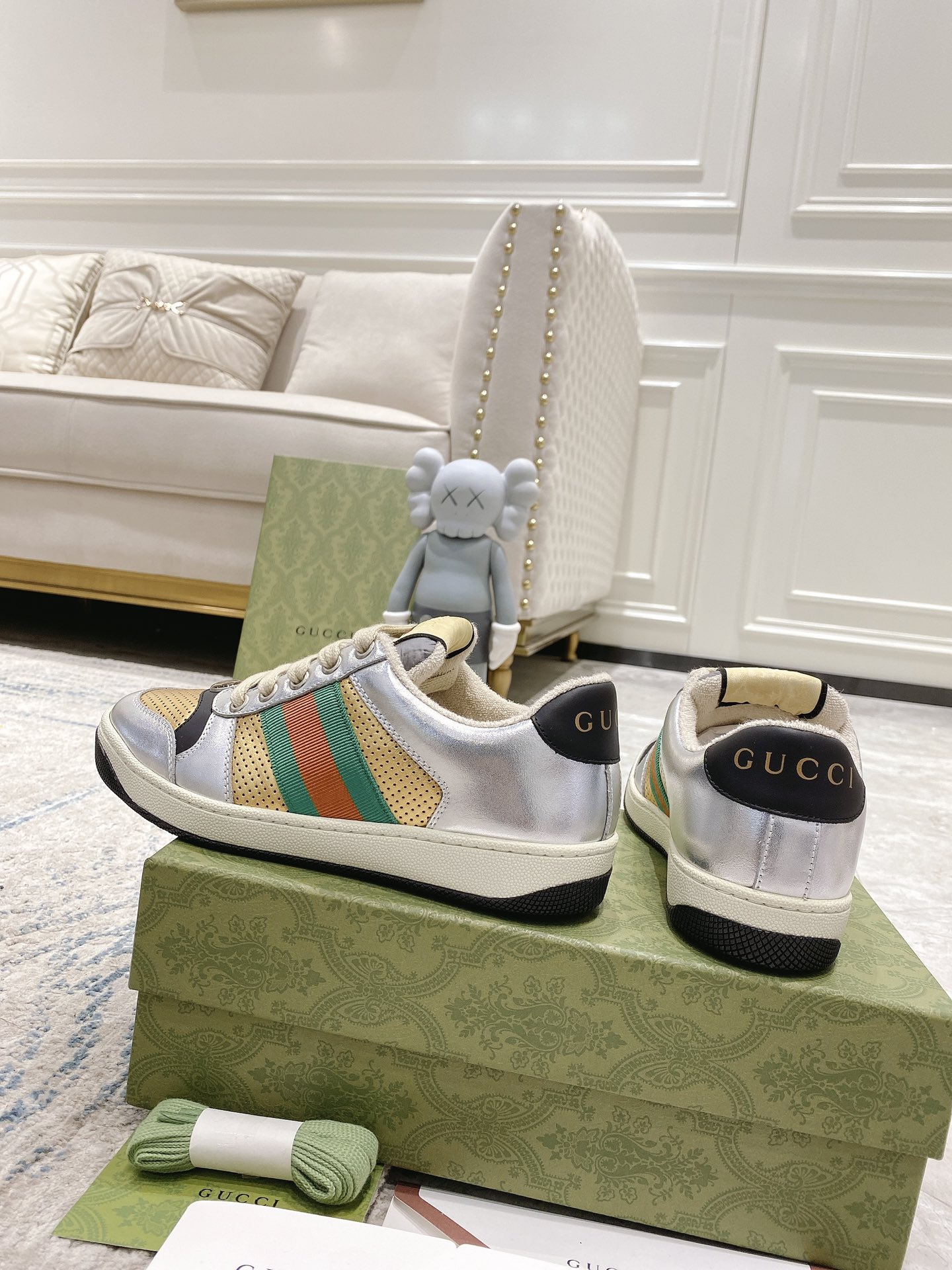 Gucci new upgraded small dirty shoes couple models