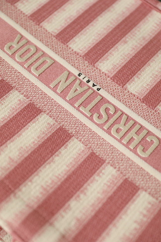 DIOR TOTE striped pink