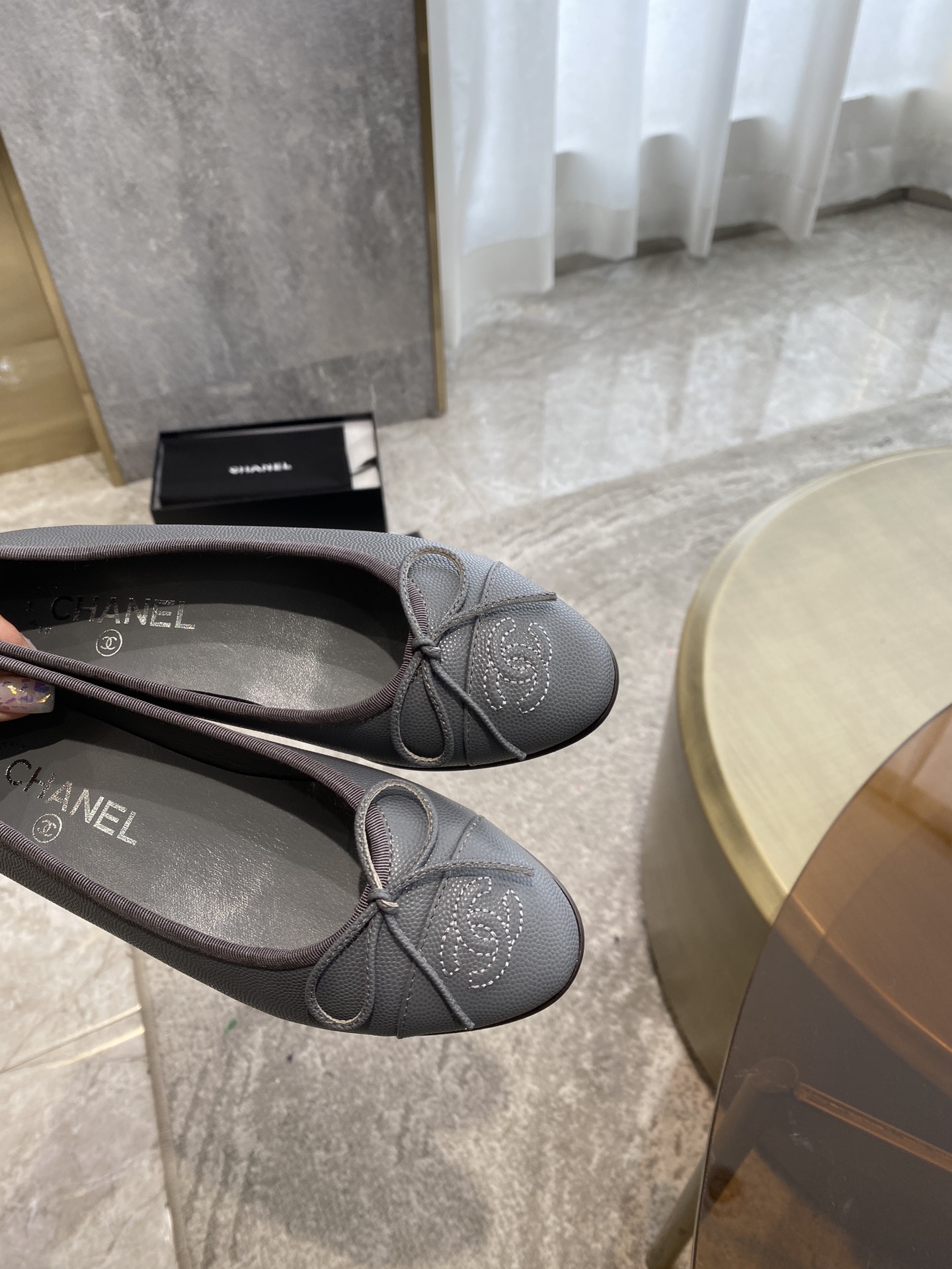 CHANEL ballet shoes Imported custom leather Italy imported leather outsole