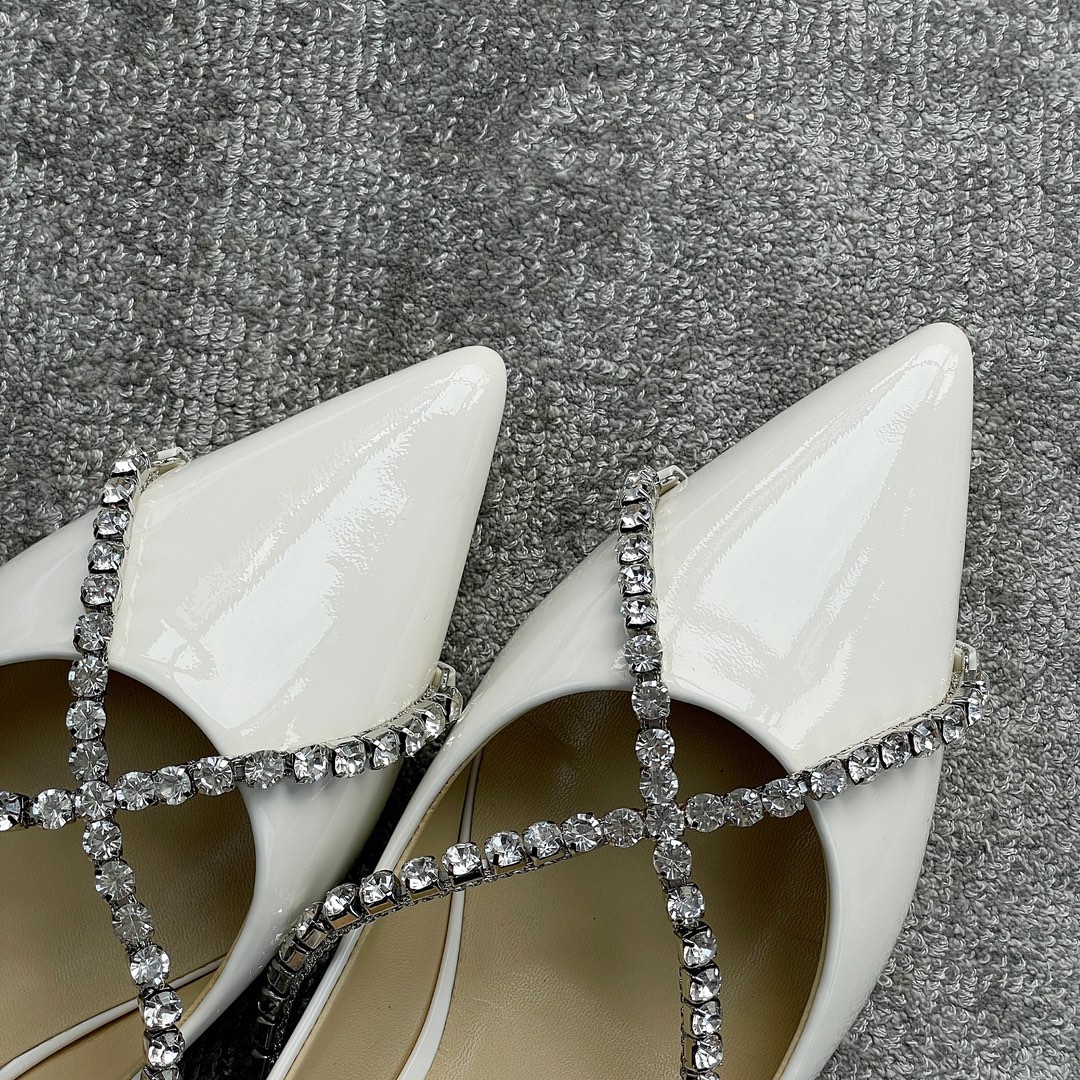 Jimmy Cho*o rhinestone pointed shoes