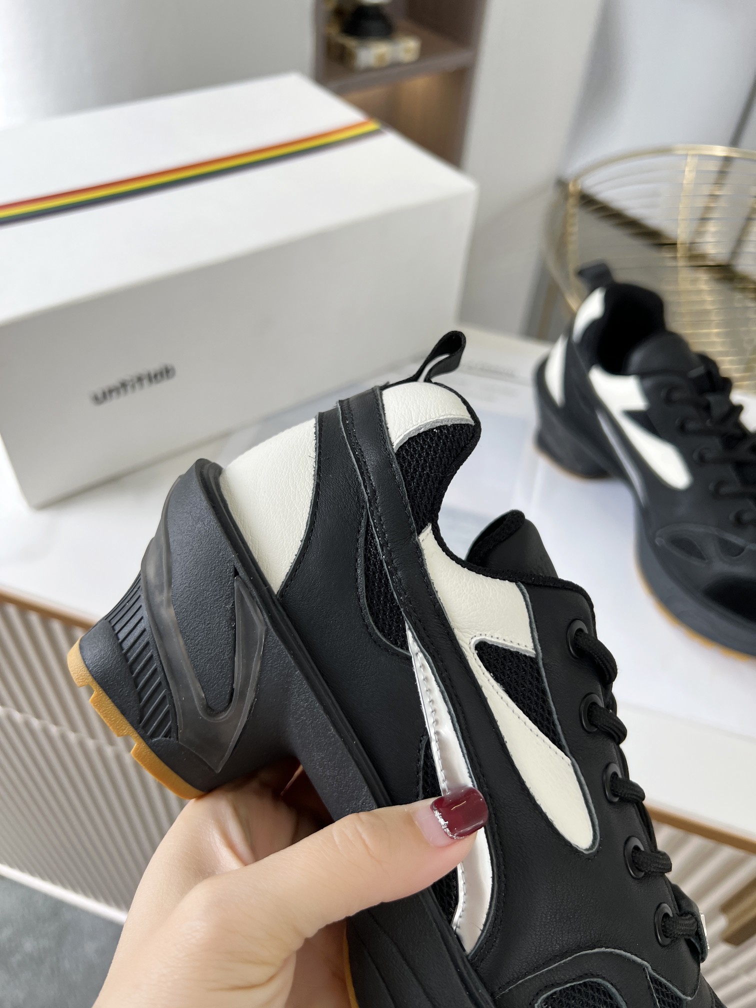 Untitlab 𝟐𝟎𝟐𝟐/𝐒𝐒 𝐧𝐞𝐰  Early spring capsule series of high-heeled sports sneakers sneakers can also be very fashionable