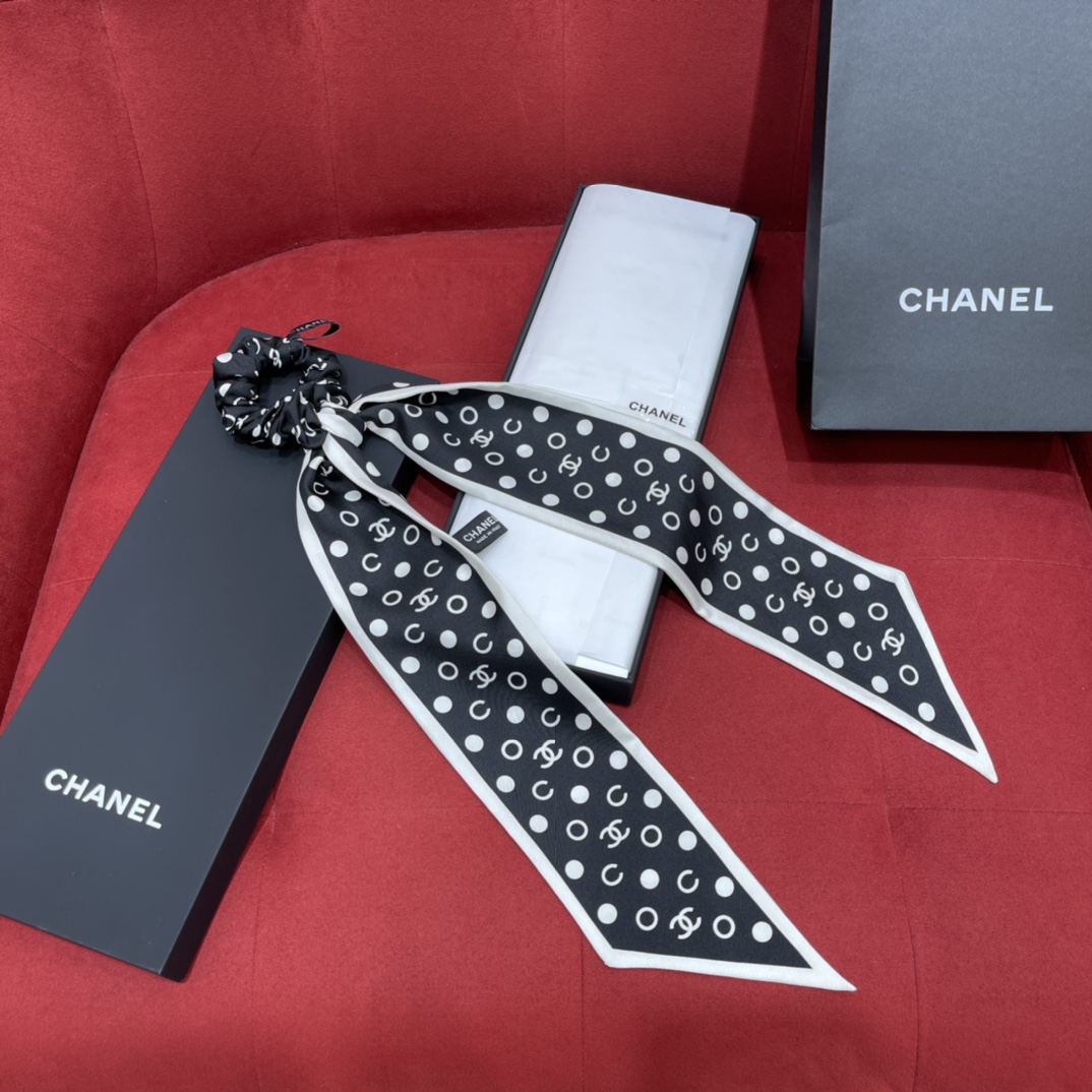 𝐂𝐡𝐚𝐧𝐞𝐥 Super multi-purpose, headbands, scarves, decorations are invincible 14 momme silk