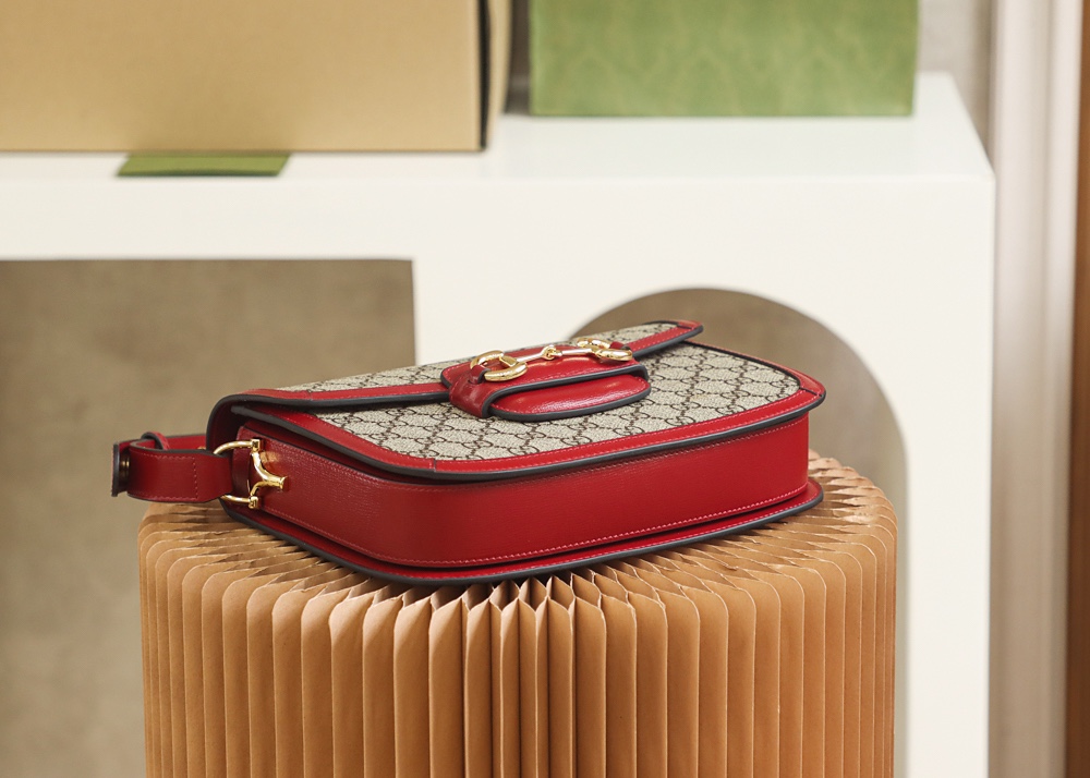 GUCCI ace product 𝐇𝐨𝐫𝐬𝐞𝐛𝐢𝐭 𝟭𝟵𝟱𝟱 saddle bag #602204