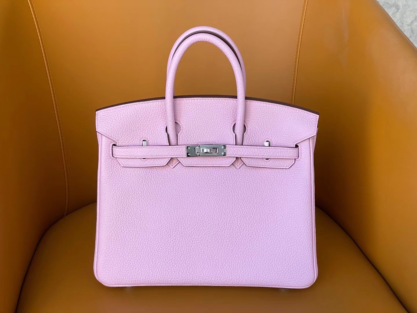 BK25 Caramel Purple Togo Leather Gold Buckle