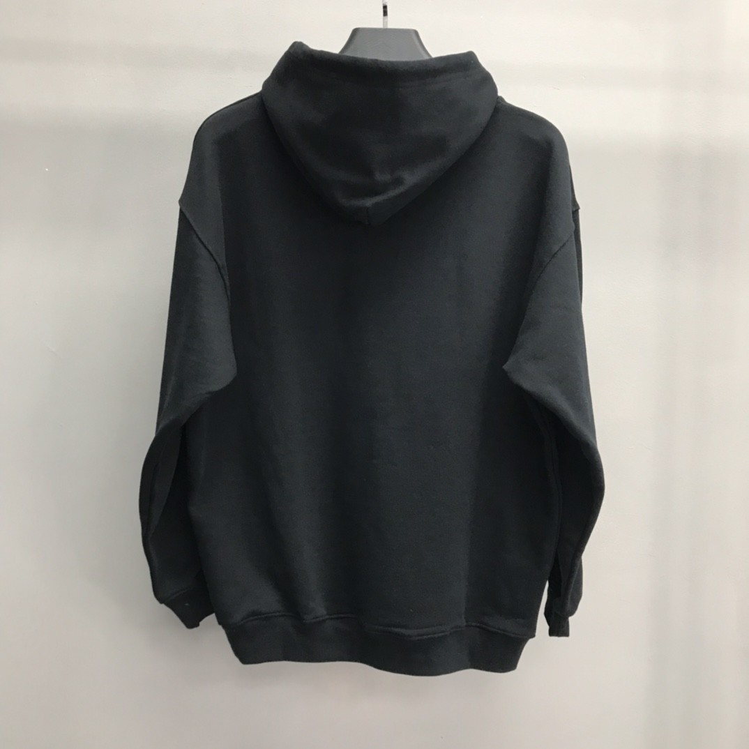 Balenciaga lock hooded sweatshirt