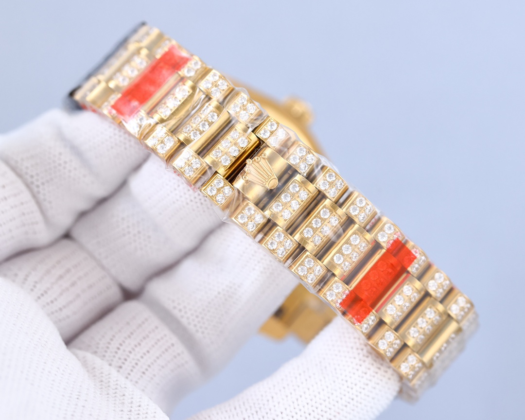 Rolex Luxury Square Diamond Journal Full Diamond Model