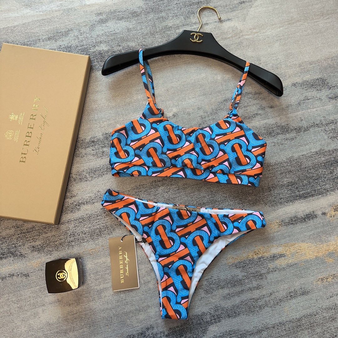 Burberry Exclusive TB Logo Print Swimsuit