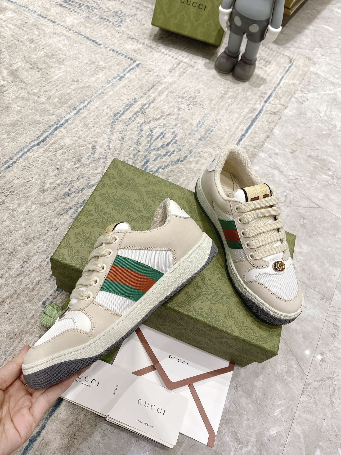 Gucci new upgraded small dirty shoes couple models