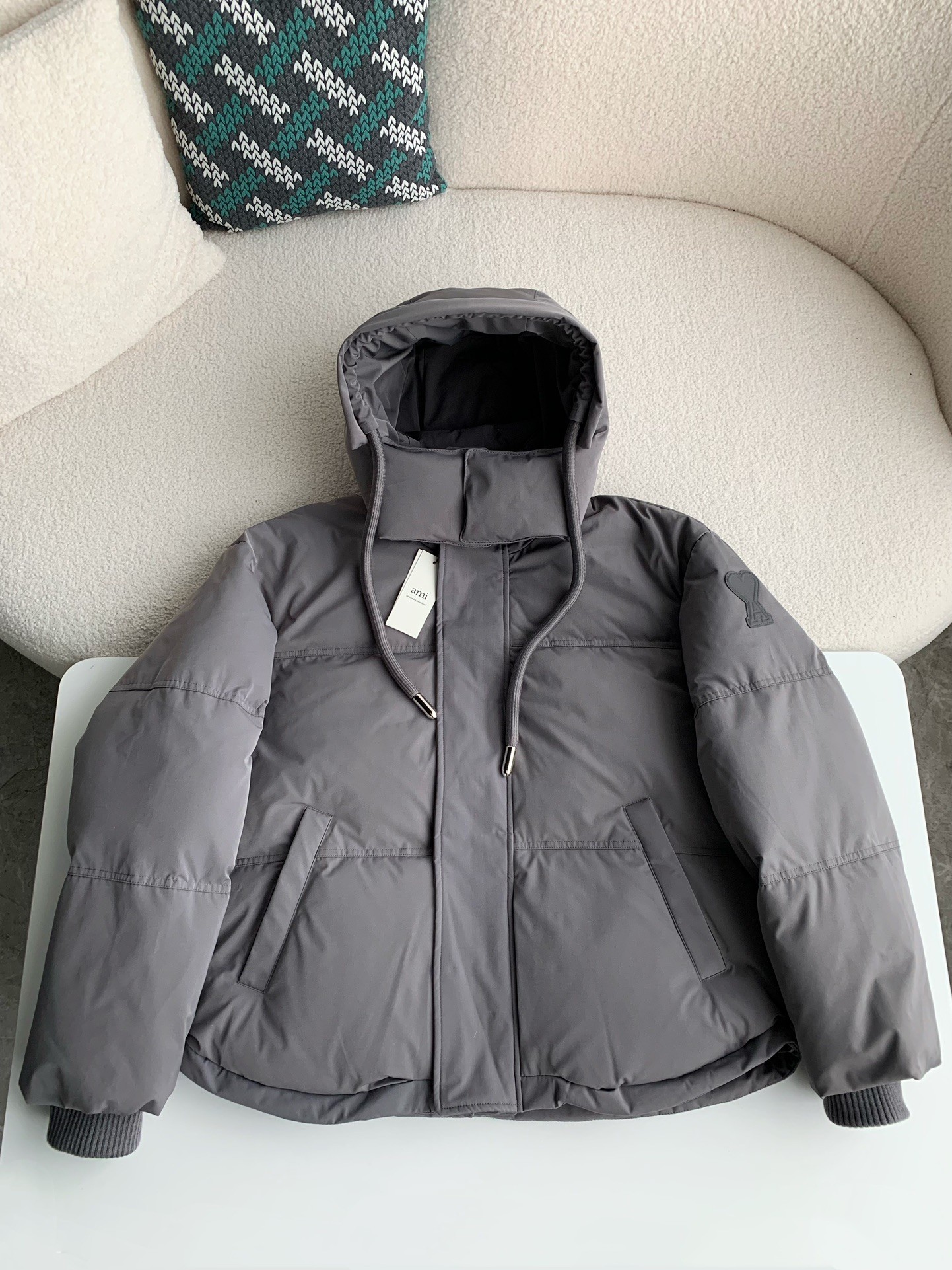 Ami Short men's down jacket