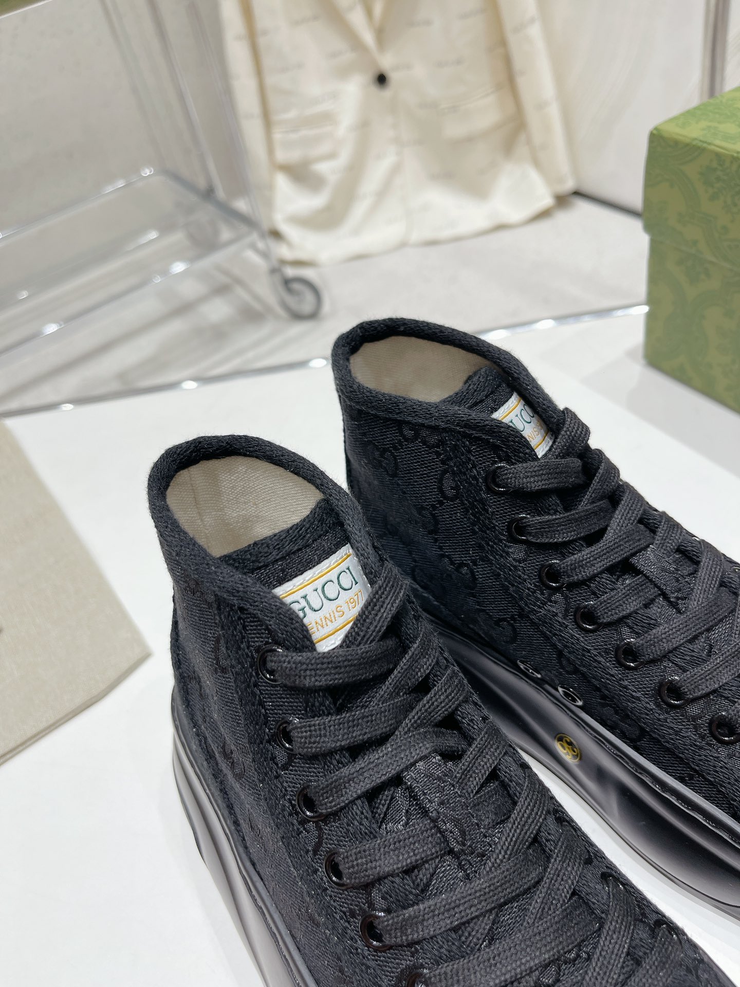 Gucci Explosive Presbyopia Canvas Casual Platform Shoes